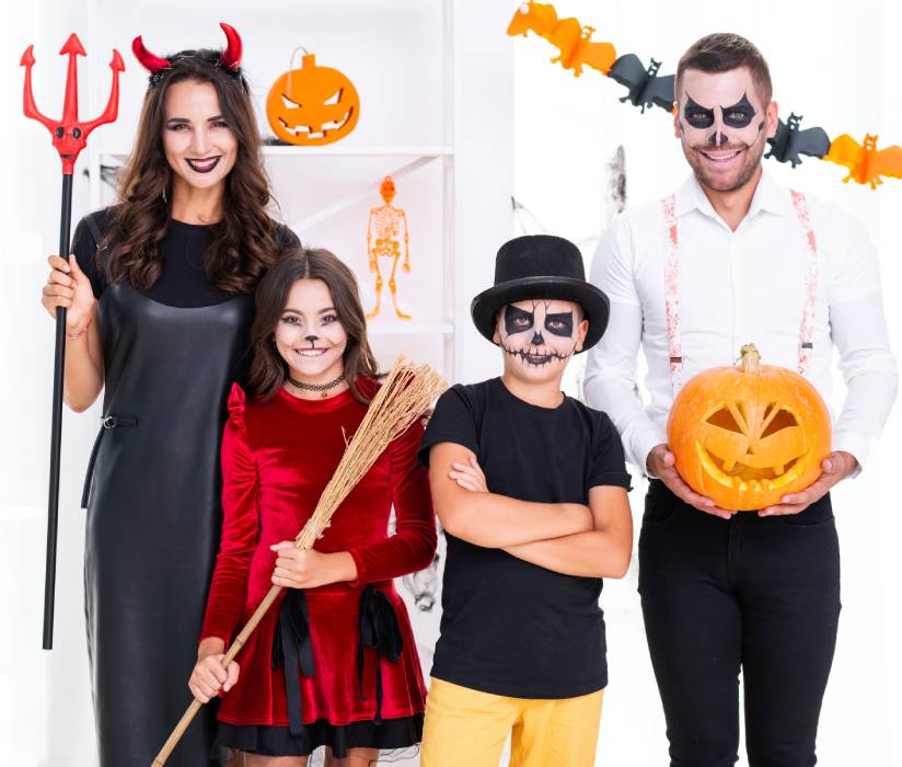 Classic Monsters Family Halloween Costumes