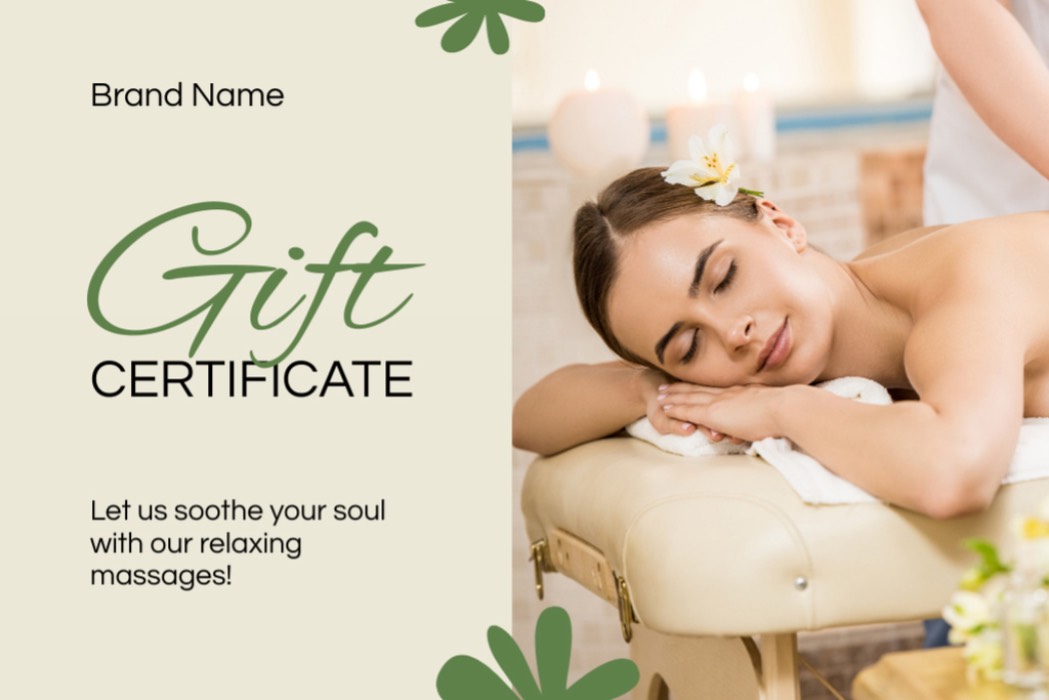 Spa Gift Certificate 