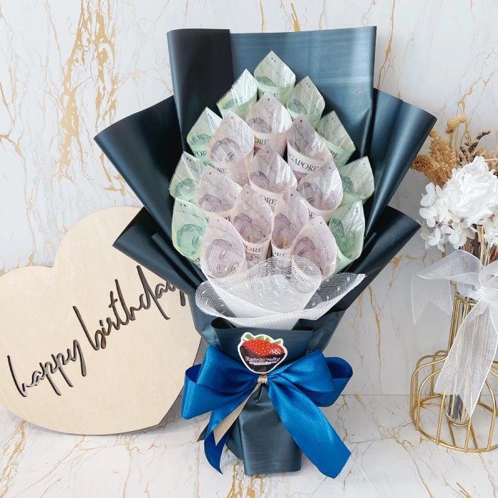 Money Bouquet Assortment Ideas for DIY Birthday Money Gift
