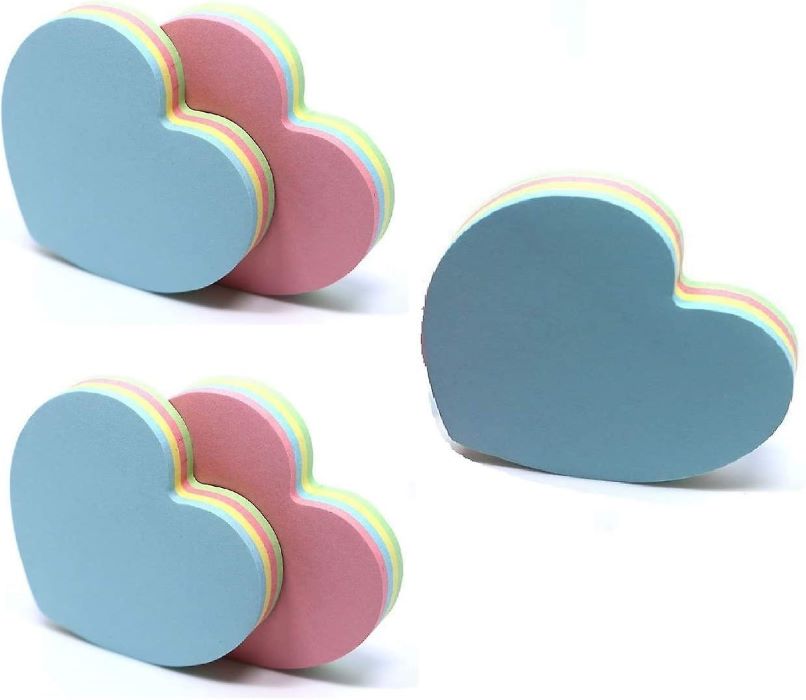 Heart-Shaped Sticky Notes For Coworker