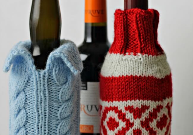 Festive Holiday Creative Gift Wrapping Ideas for Wine Bottle