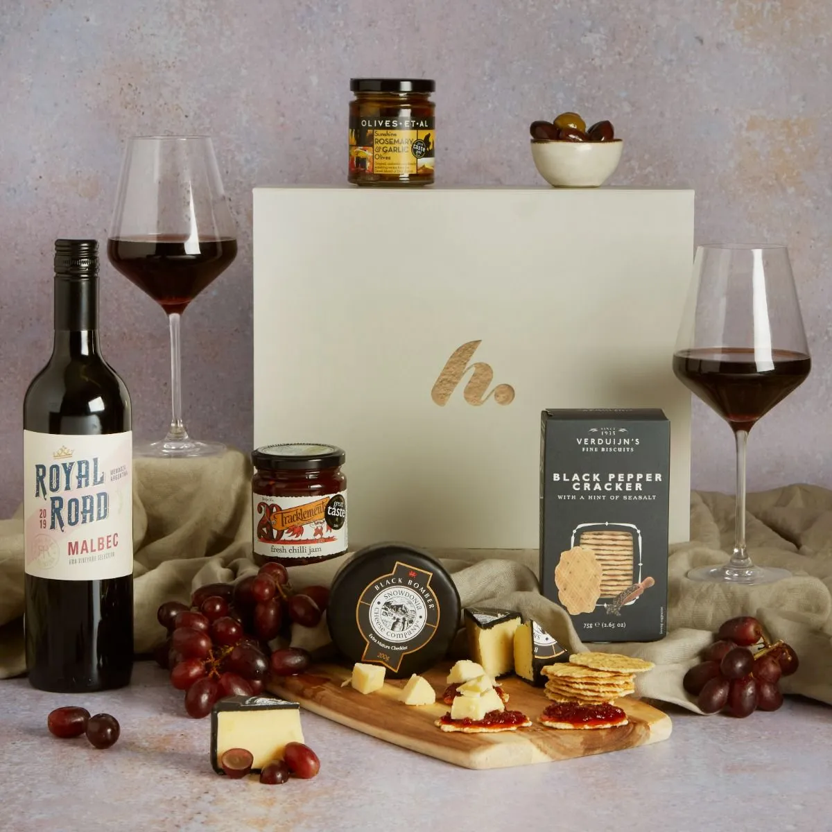 Whimsical Wine and Cheese Set