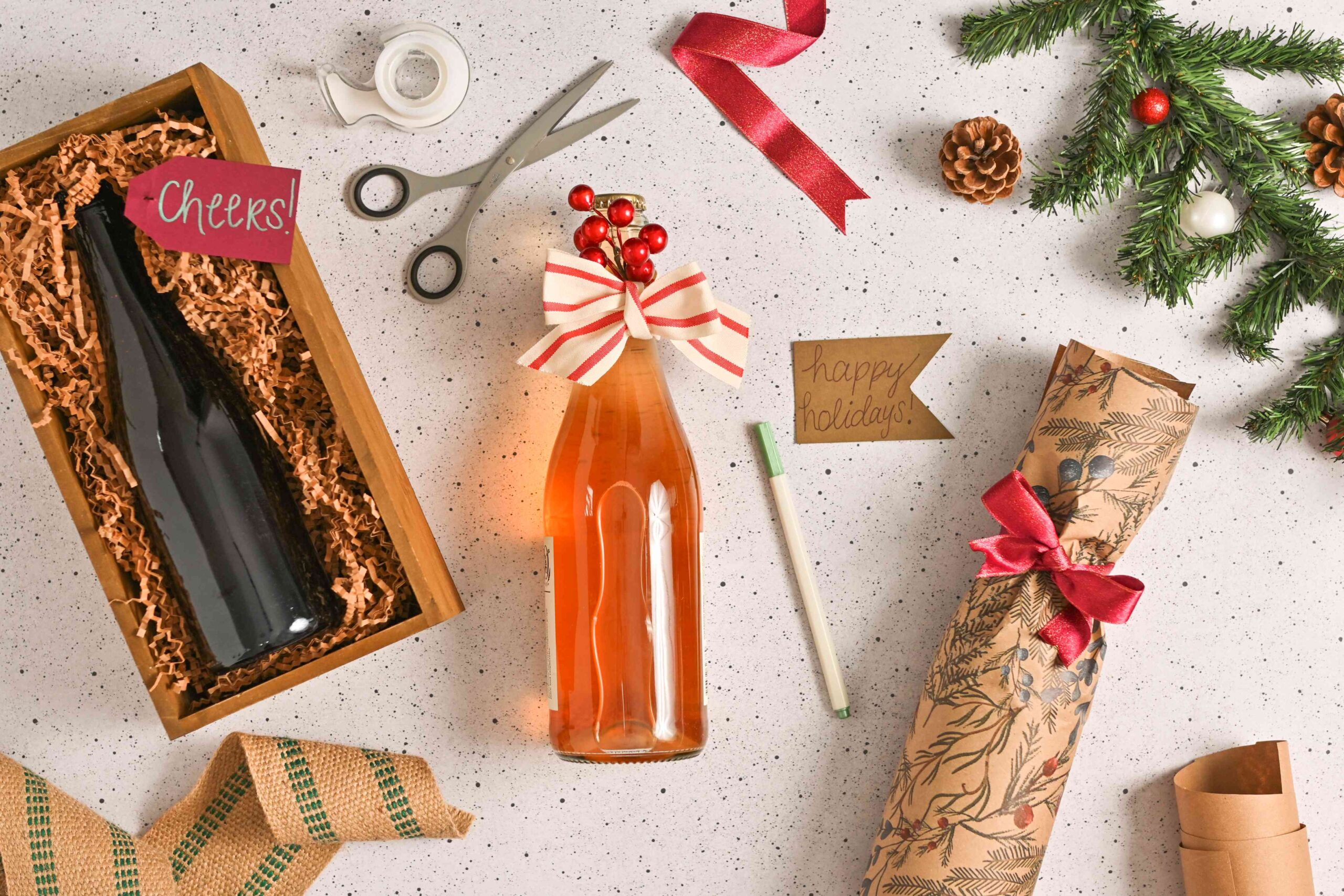 Wine Bottle Creative Gift Wrapping Ideas Tutorial