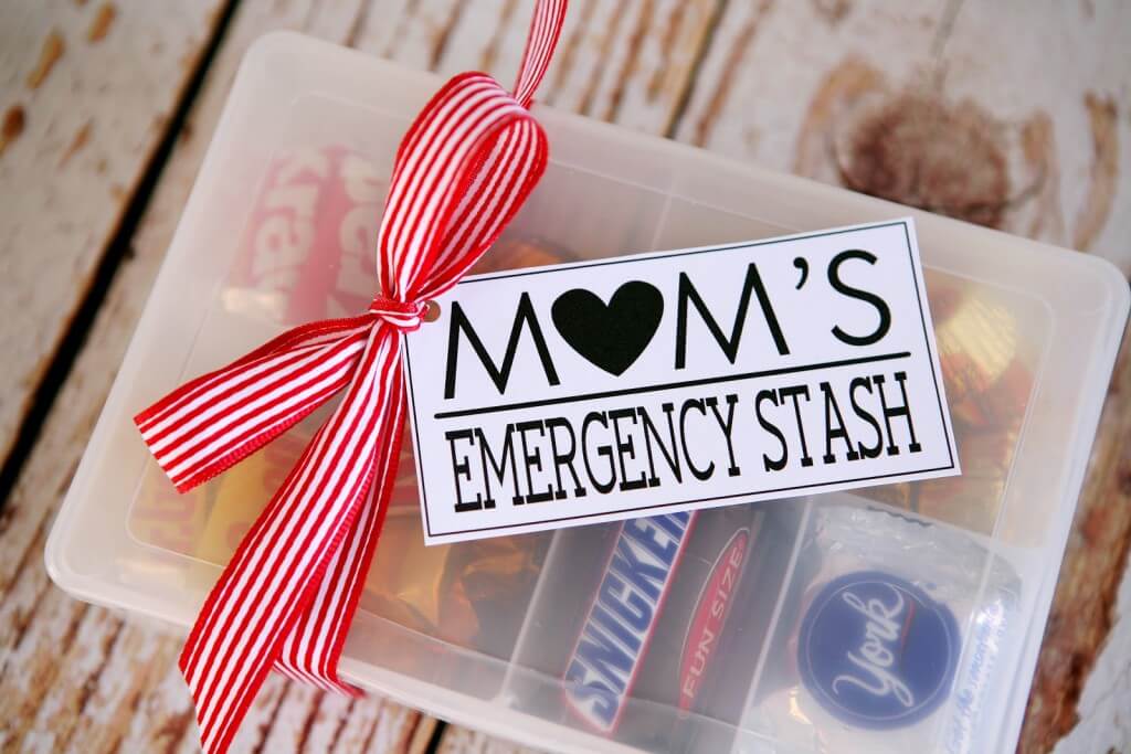 Mom's Emergency Chocolate Stash Jar
