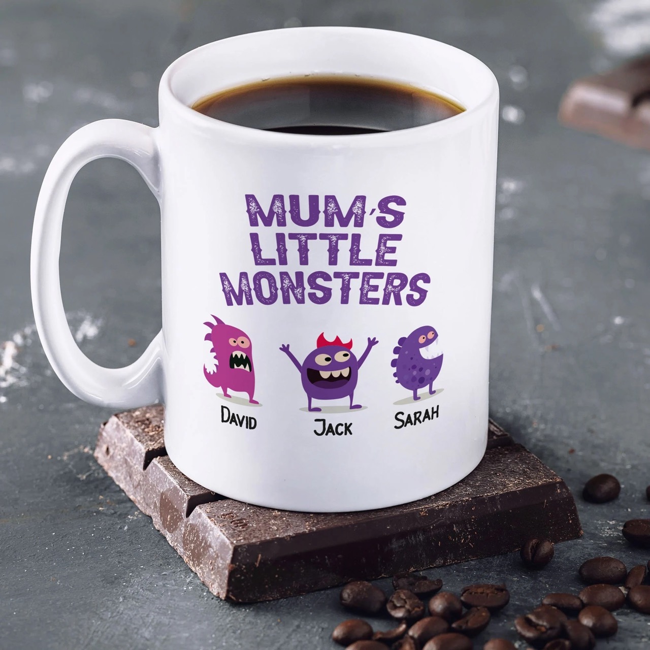 Mom's Little Monster Coffee Mug