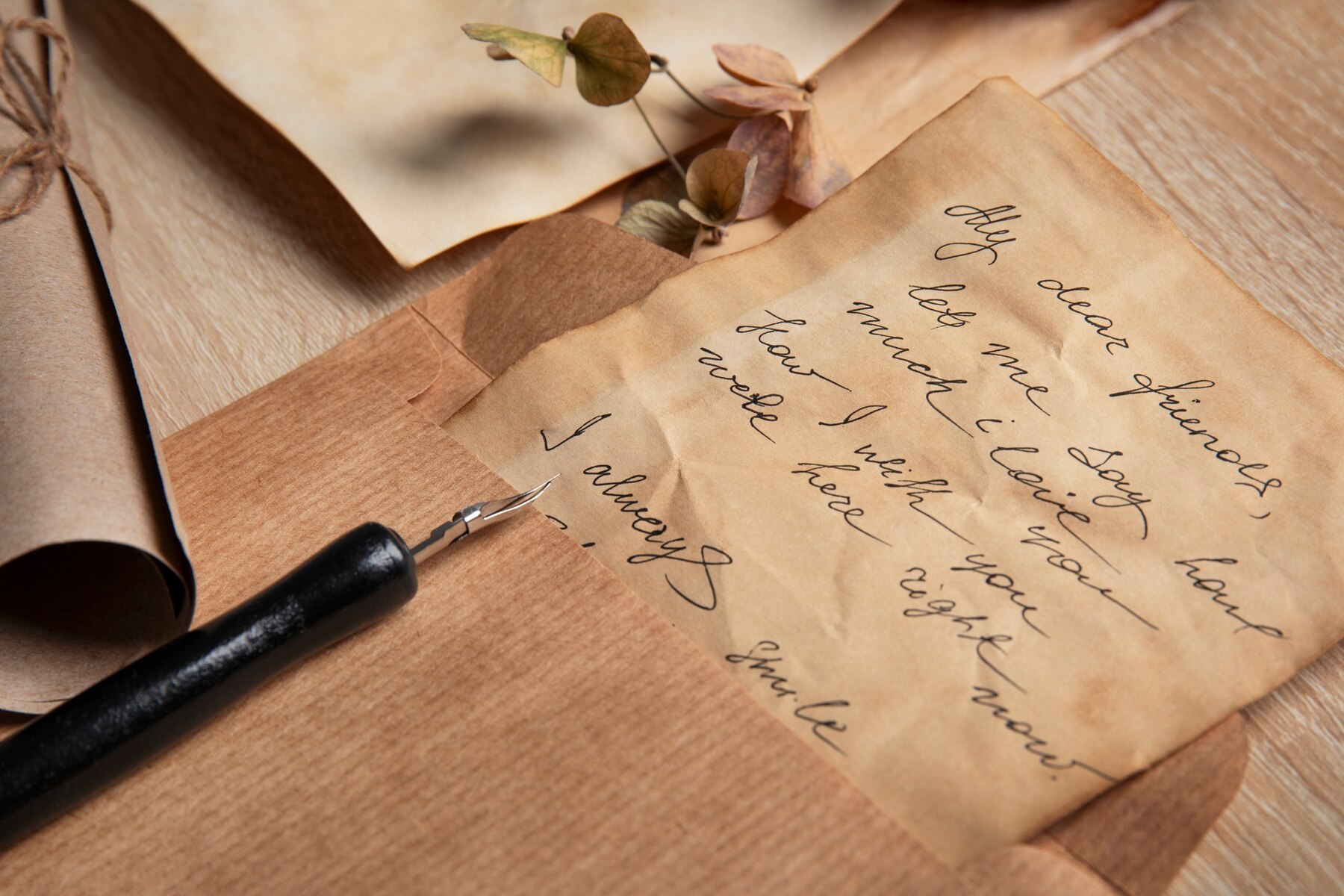 Handwritten Letter or Poem
