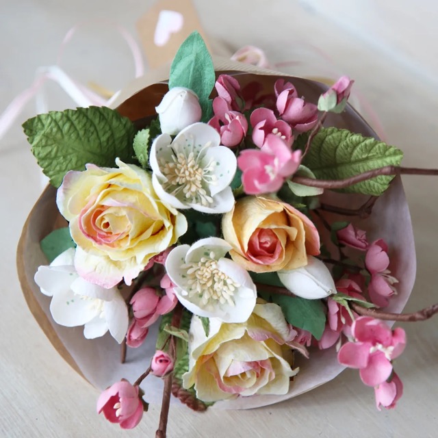 Handcrafted Paper Blossom Bouquet