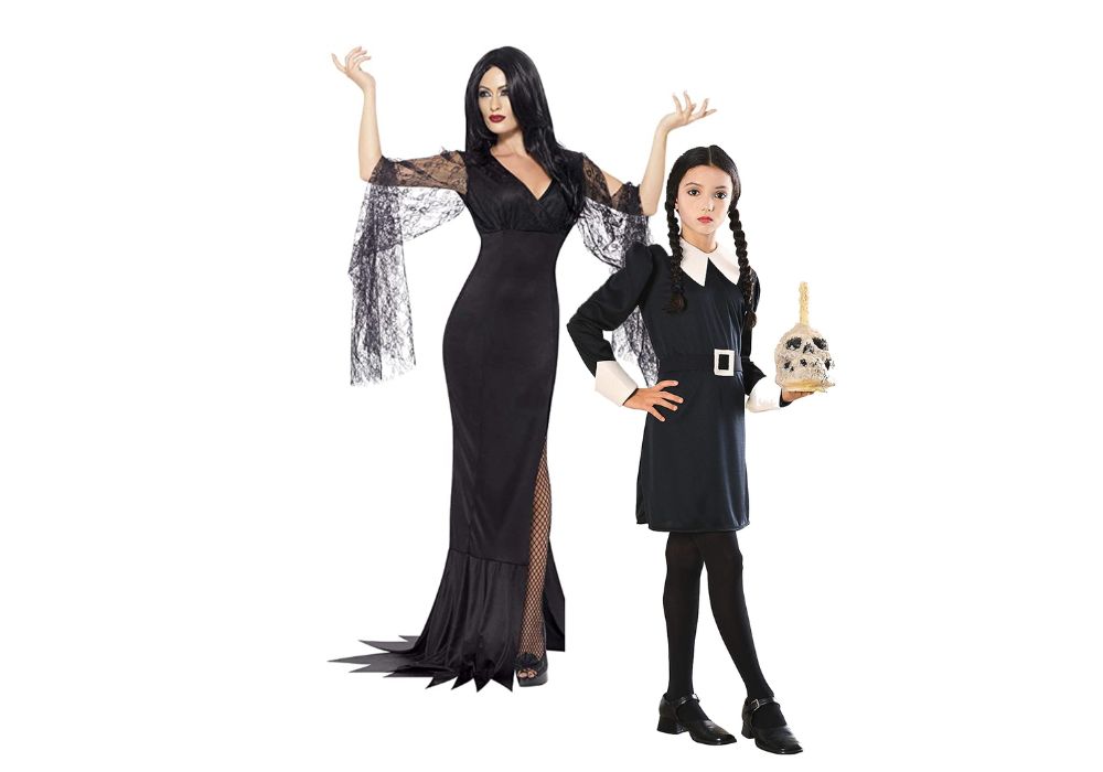 Scary Mom and Daughter Halloween Costumes